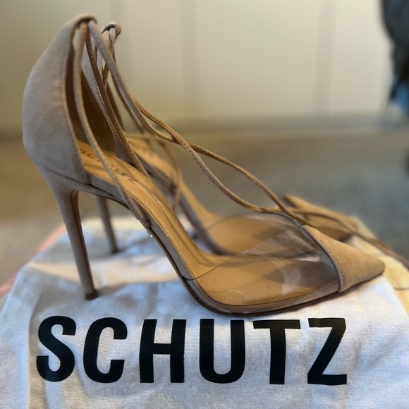 LIKE NEW Schutz Ankle Tie Pump - Picture 2 of 7